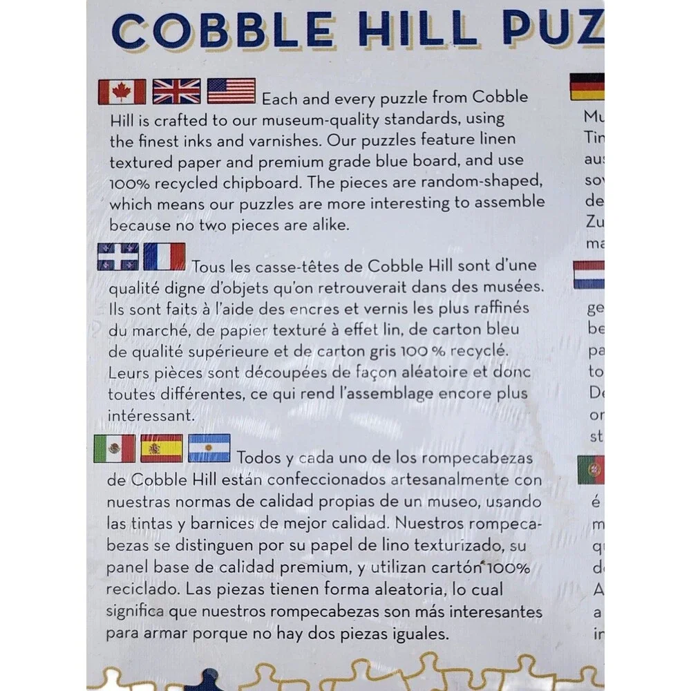 COBBLE HILL FARM 1000 Pieces Jigsaw Puzzle Dogs Truck Goldens New Sealed
